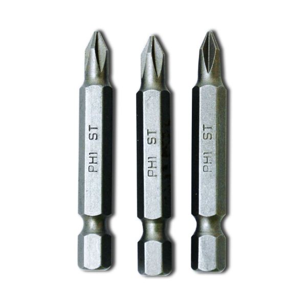 Picture of PHILLIPS NO 1 SCREWDRIVER BITS 50MM X 3PCS