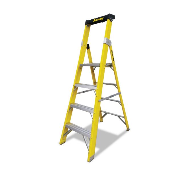 Picture of 4 THREAD P/FORM FIBREGLASS LADDER