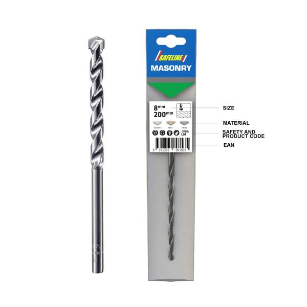 Picture of 8.0MM X 400MM LONG MASONRY DRILL BIT