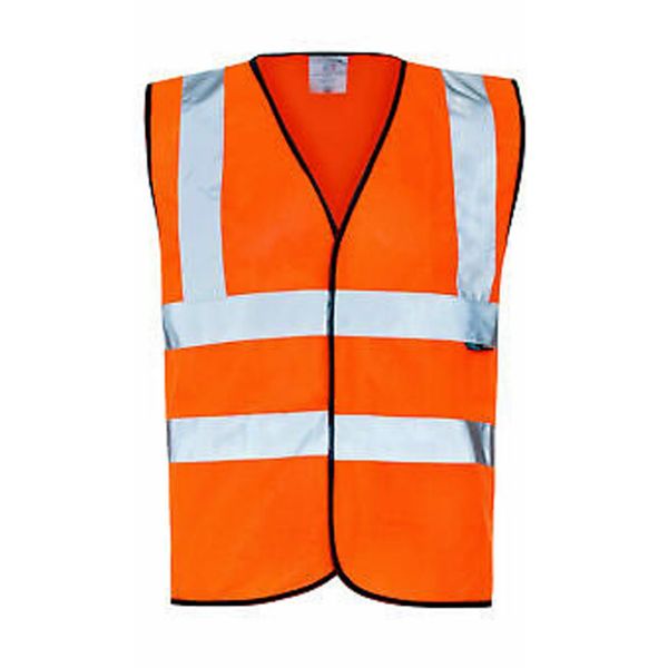 Picture of ORANGE HI VIS DOUBLE BAND WAISTCOATS L