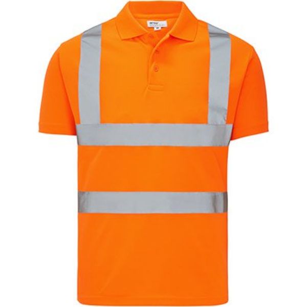 Picture of LARGE ORANGE  POLO SHIRTS HI-VIS