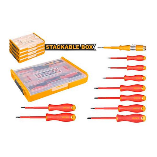 Picture of INGCO 10 PCS INSULATED SCREWDRIVER SET