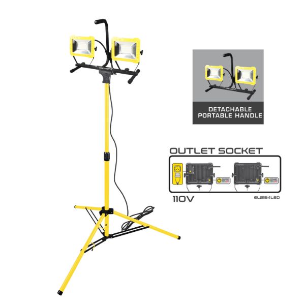 Picture of LED 50 WATT TELESCOPIC DOUBLE 110V LIGHT