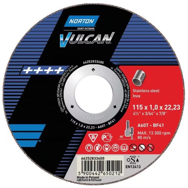 Picture of 115MM X 1.0  STAINLESS STEEL CUTTING DISCS